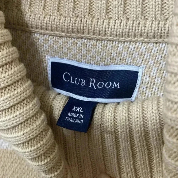 Men’s NWT Club Room Aztec Tribal Turtleneck Knit Pullover Sweater B2 Size XXL - Picture 8 of 13
